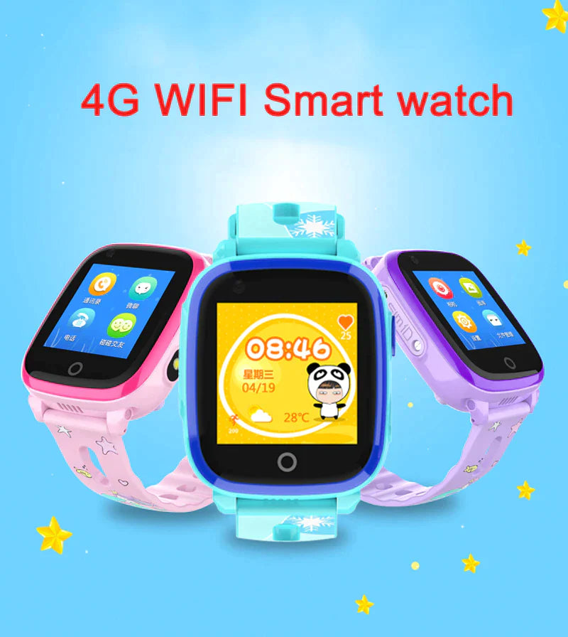 4G Kids Watch GPS SOS Tracking Kids Smart Activity Tracker Waterproof