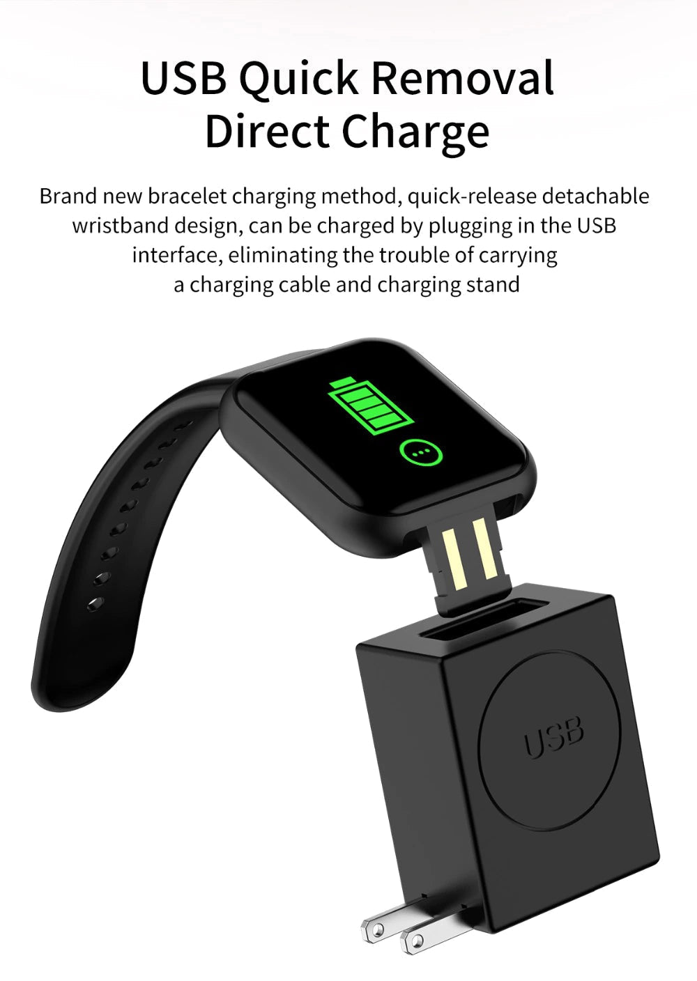Bluetooth Smart Watch Fitness Tracker Watch With Heart Rate Blood Pressure Activity Tracker Band Bracelet