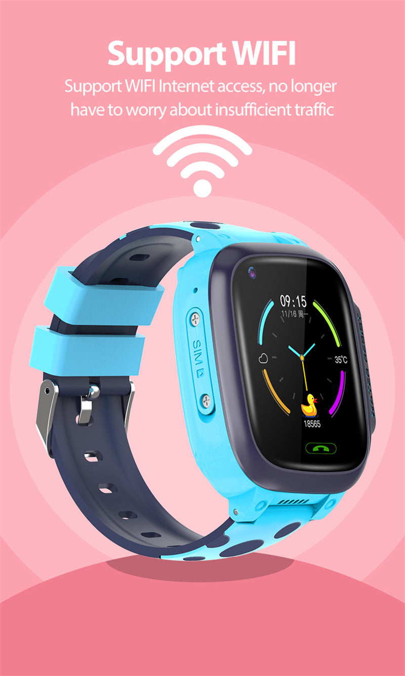 4G Kids Waterproof GPS SOS Tracking Kids Smart Watch Activity Tracker With Video Calling & Touch Screen