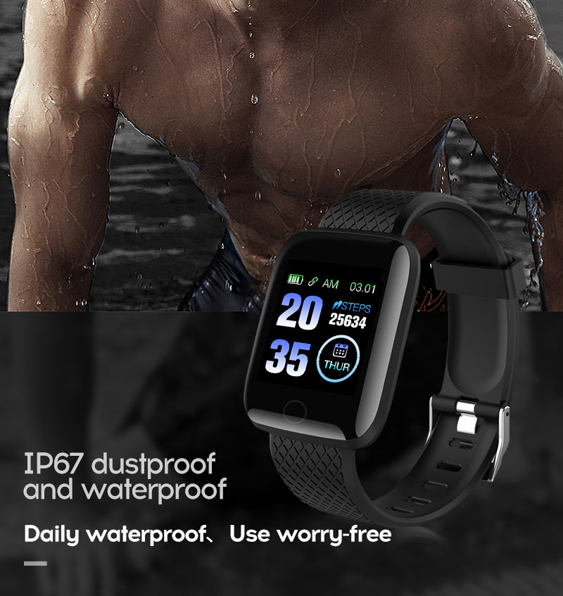 Fit Waterproof Bluetooth Smart Watch Fitness Activity Tracker Pedometer For Men & Women With Haert Rate Monitor For All Smart Phones Cheap Smartwatch For Apple iPhone Samsung Android iOS