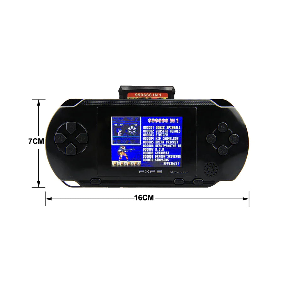PXP3 Portable Retro Pocket Game Console With Bult-In Games Kids Handheld Classic Video Game Console With 150 Bult-in Games