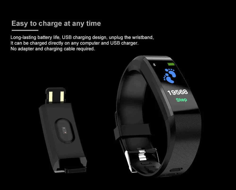 Fit Waterproof Bluetooth Smart Watch Fitness Activity Tracker Pedometer For Men & Women With Haert Rate Monitor For All Smart Phones Cheap Smartwatch For Apple iPhone Samsung Android iOS
