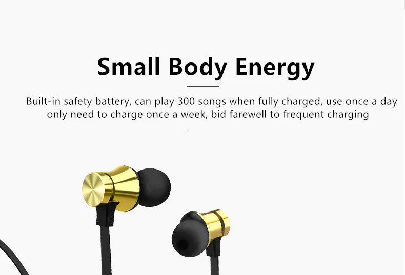 Magnetic Wireless Bluetooth In-Ear Earphones Earbuds Headphone
