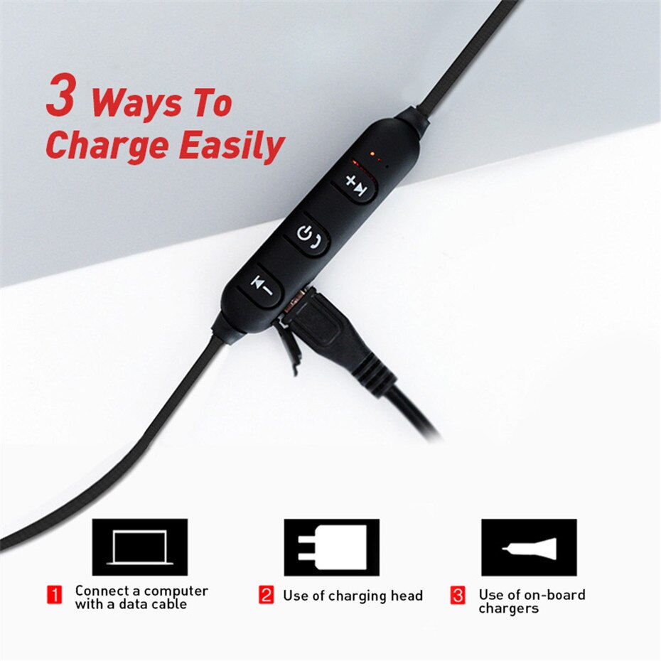 Magnetic Wireless Bluetooth In-Ear Earphones Earbuds Headphone
