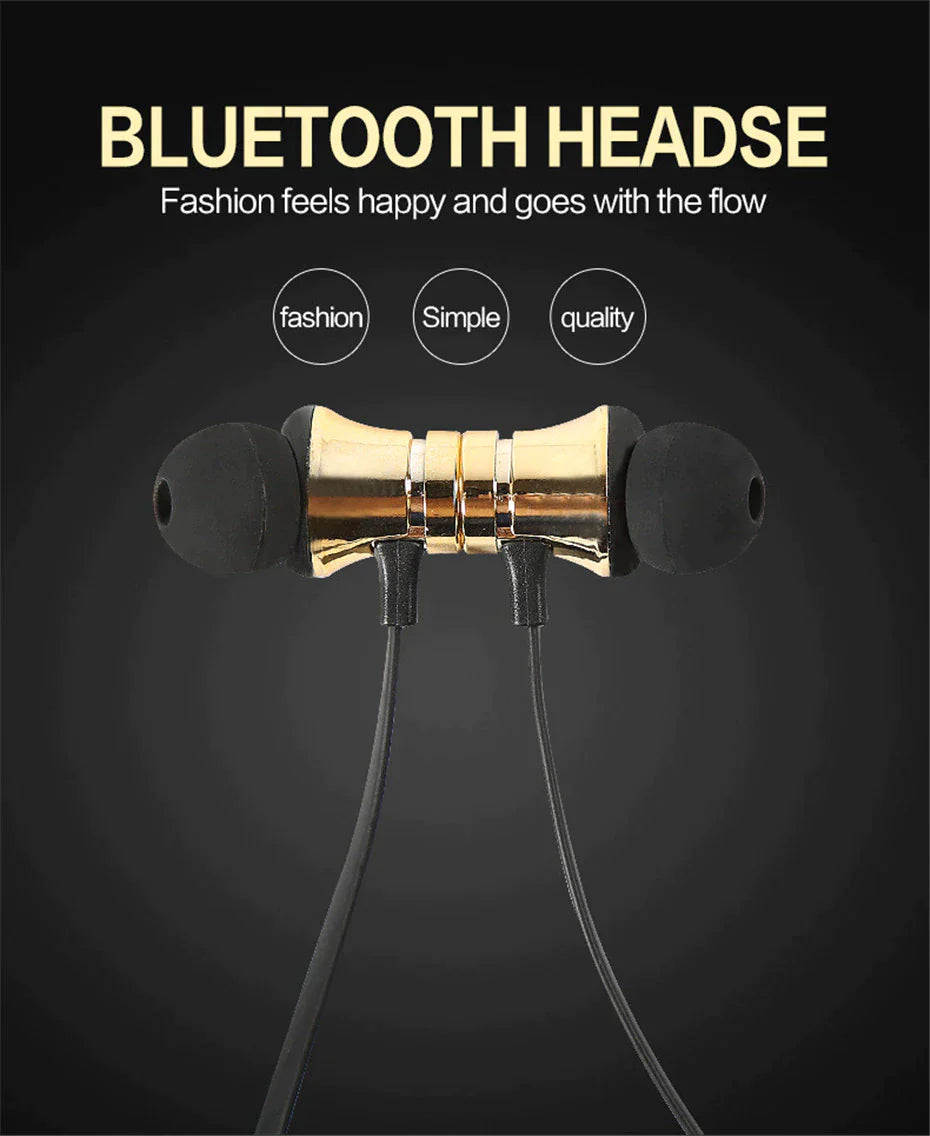 Magnetic Wireless Bluetooth In-Ear Earphones Earbuds Headphone