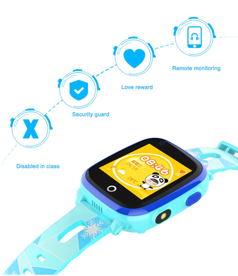 4G Kids Watch GPS SOS Tracking Kids Smart Activity Tracker Waterproof