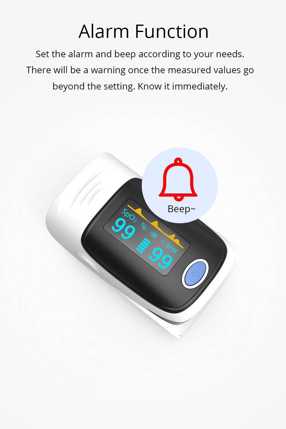 Portable Finger Pulse Oximeter Blood Oxygen Oximeter