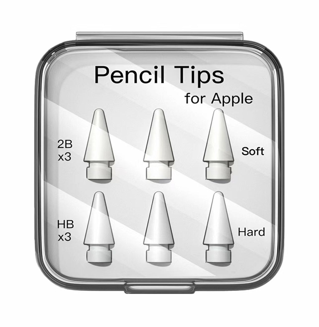 Double Layer Pencil Tips For Apple Pencil 1st, 2nd Generation  2B & HB & Thin Tip For Apple Pencil