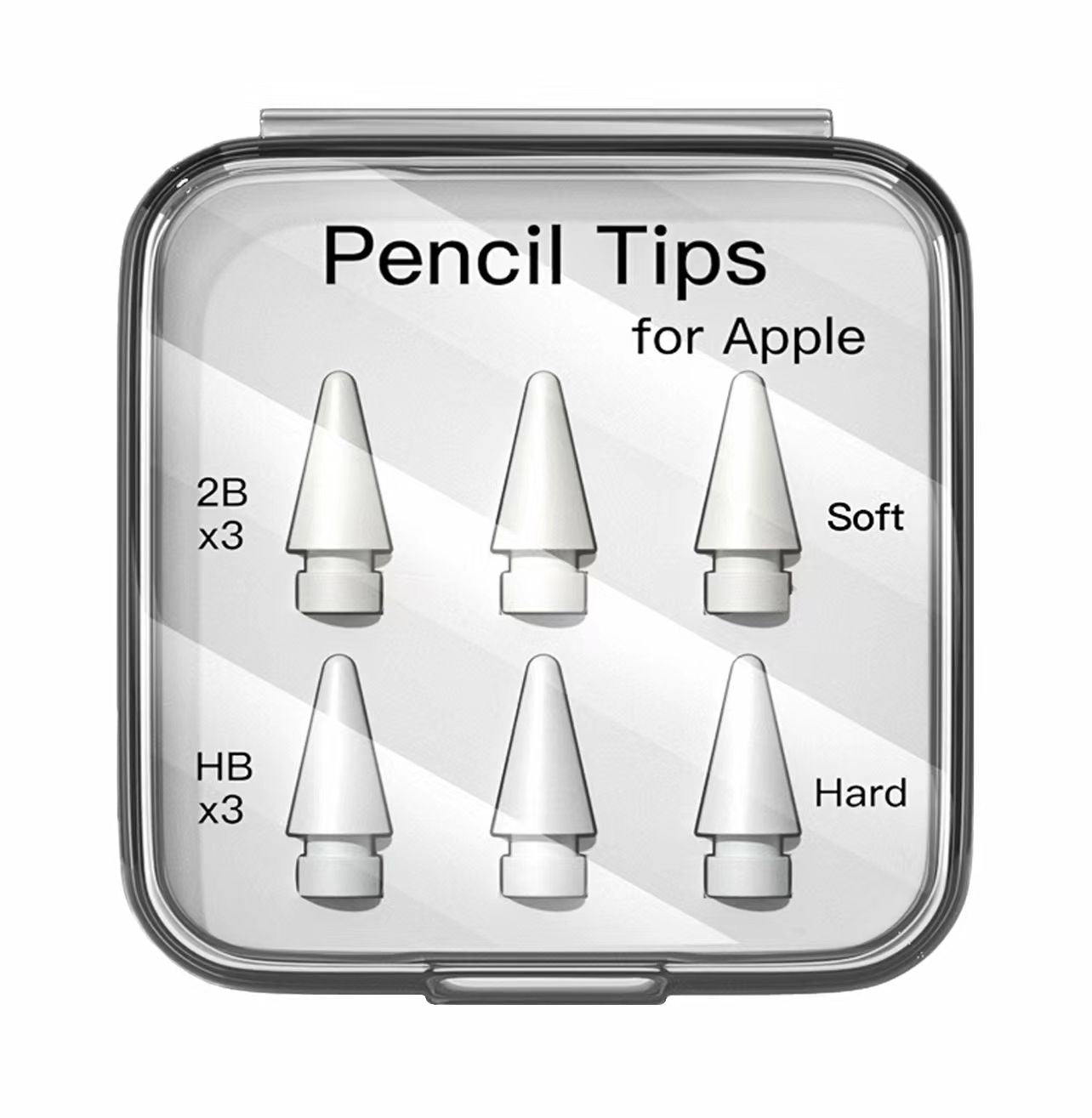 Double Layer Pencil Tips For Apple Pencil 1st, 2nd Generation  2B & HB & Thin Tip For Apple Pencil