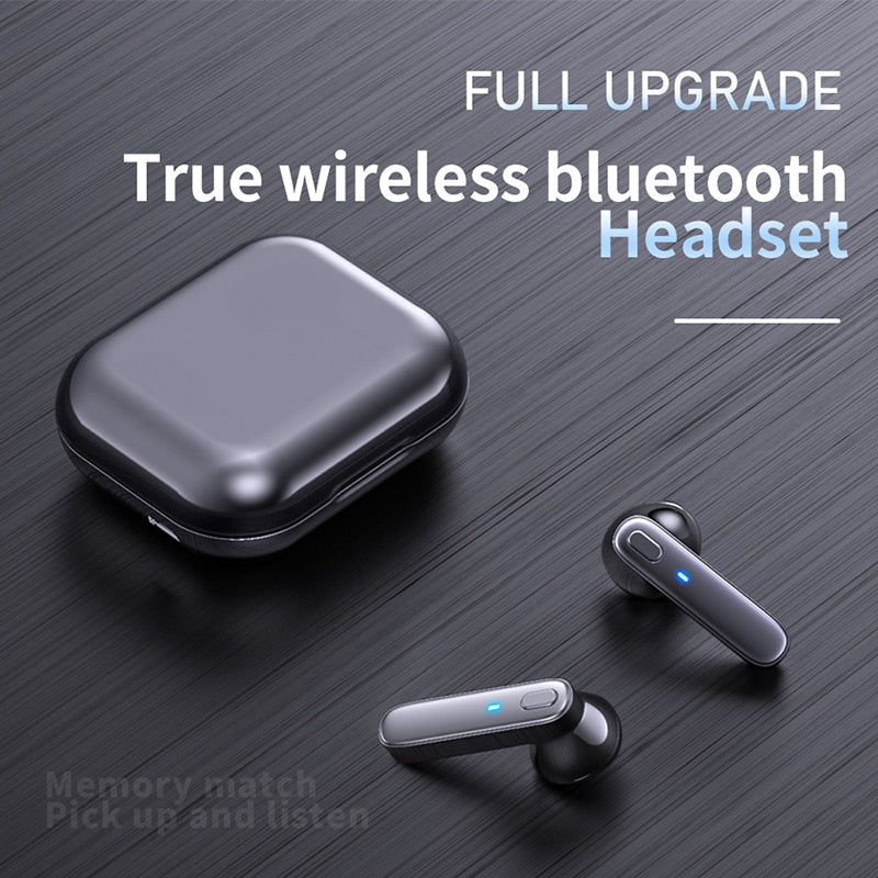 LED Stereo Touch Control Bluetooth Wireless Earphones Earbuds Headphones With Charging Case 9D & Surround Sound