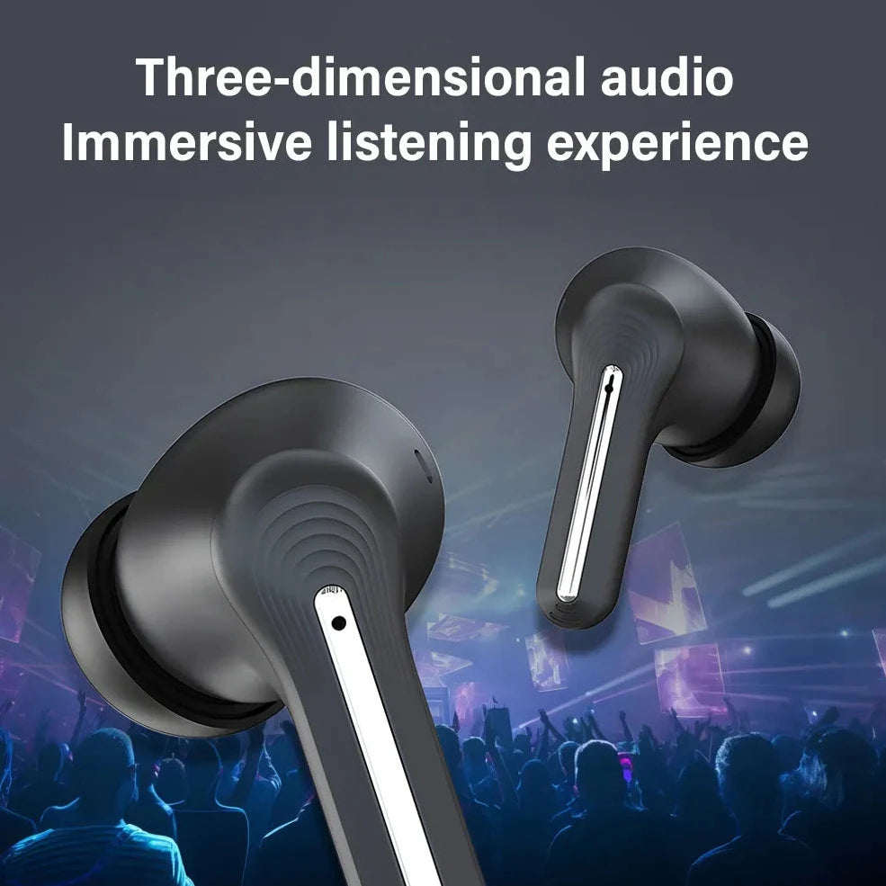 LED True Wireless Earphone Interactive Touch Control Screen Stereo Earbuds With Active Noise Cancellation