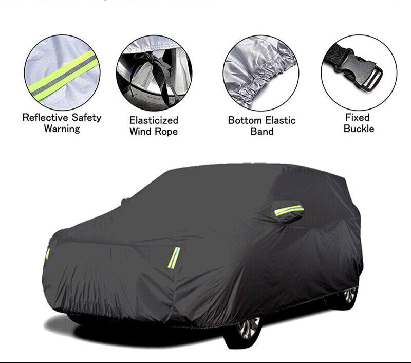 Heavy Duty Waterproof Car Cover Rain Snow UV Full Protection Outdoor Universal