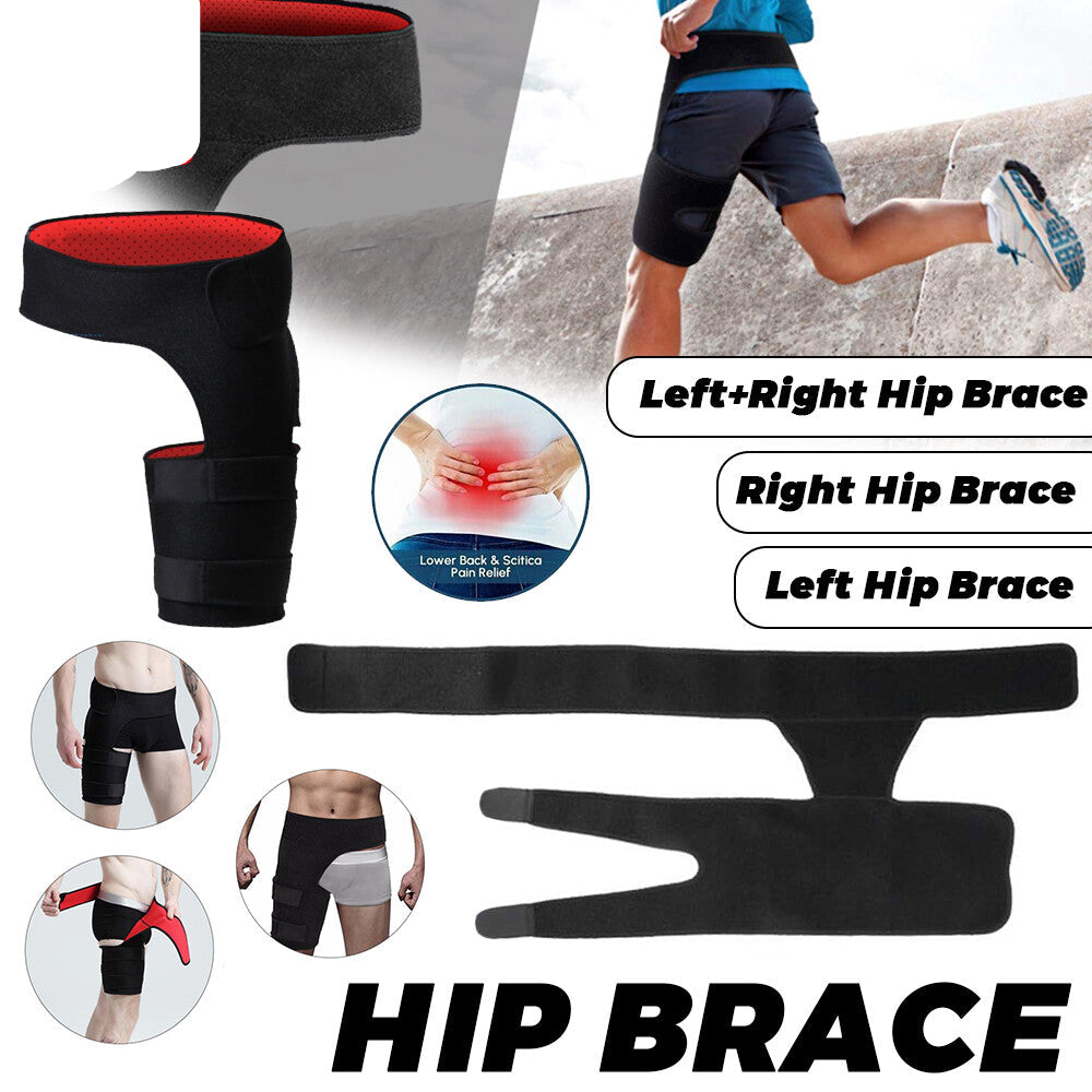 Hip Brace - Compression Groin Support Wrap for Sciatica Pain Relief Thigh L+R AU
