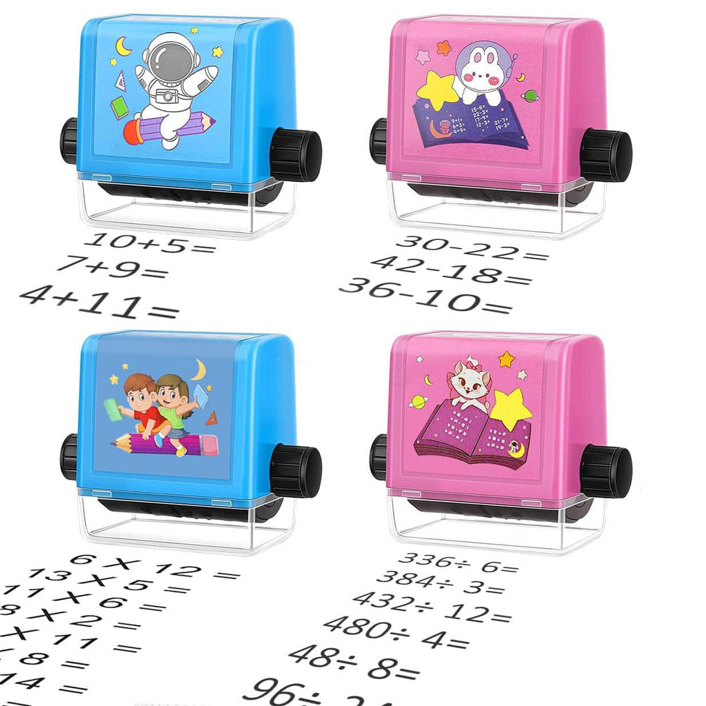 Mathematics Roller Digital Reusable Teaching Stamp Learning Multiplication Addition Subtraction Division Math Calculation Learning Educational Toy Exercises Within 100 practice section