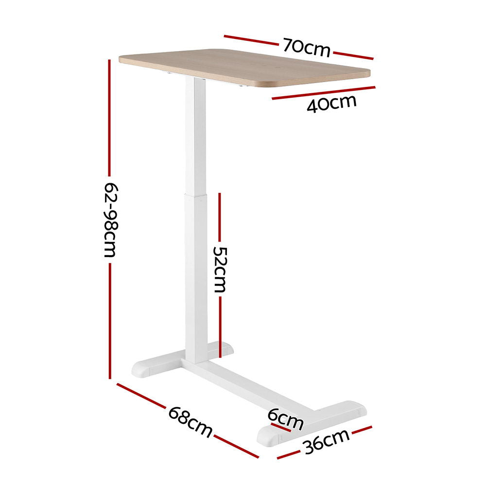 Artiss Laptop Desk Height Adjustable Mobile Workstation Computer Desks 70CM