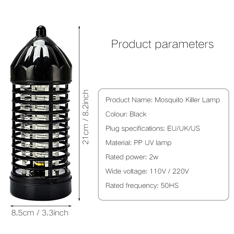 Electric Indoor/Outdoor Insect Killer Zapper Non-Radiation Fly Catcher Mosquito Trap Bug Repellent UV Lamp Night Light Small And Safe Energy Efficient For Home Bedroom Garden Kitchen, Eliminate Moths