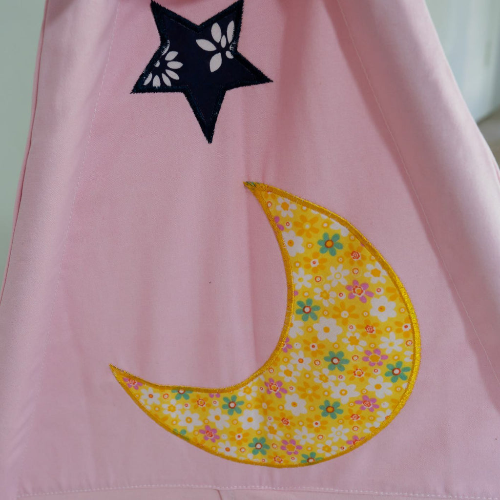 Large Cotton Canvas Pink Teepee Kid Tent Indoor Playhouse Wigwarm