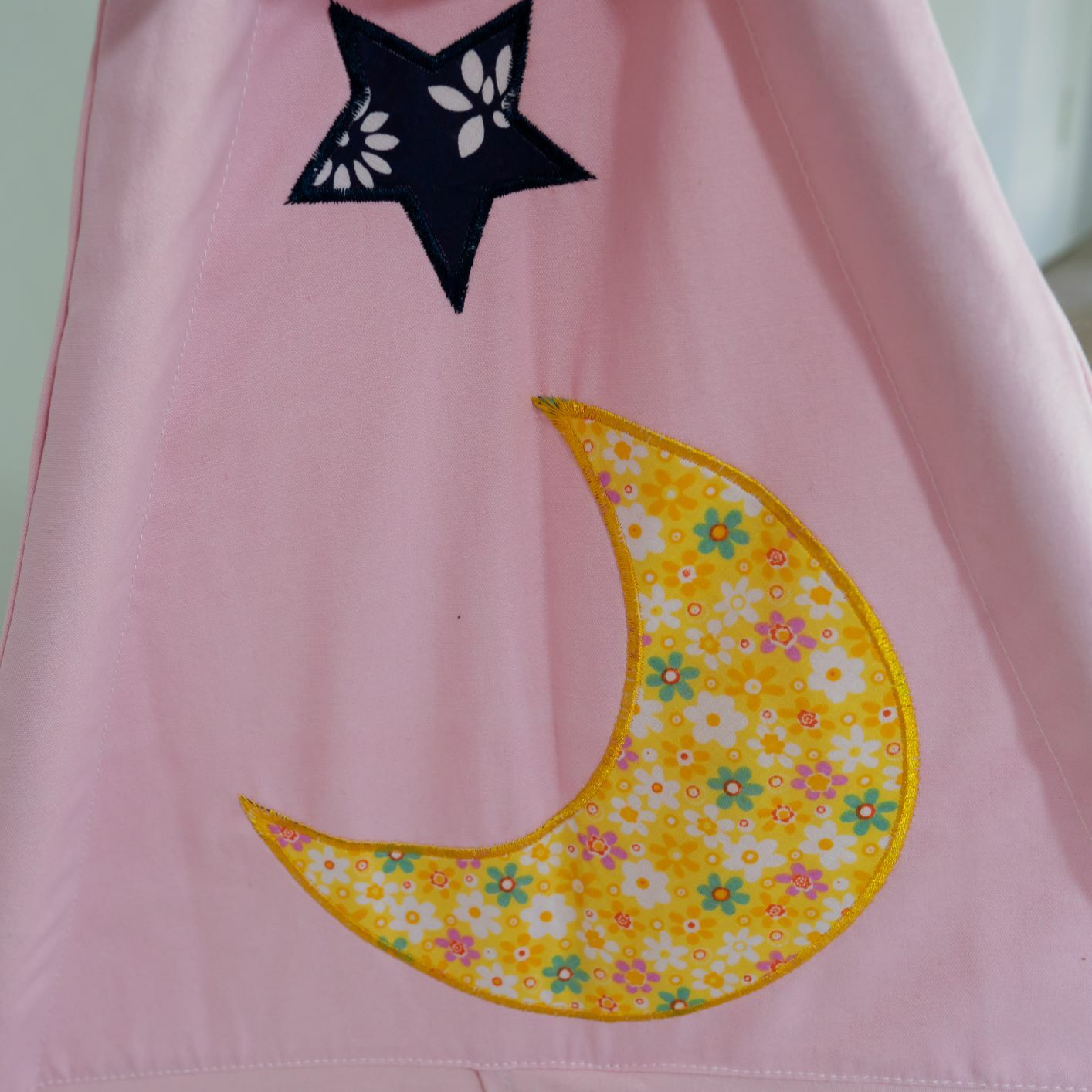 Large Cotton Canvas Pink Teepee Kid Tent Indoor Playhouse Wigwarm