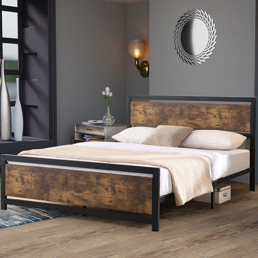 Levede Metal Bed Frame Mattress Base Double-1975420520677642247