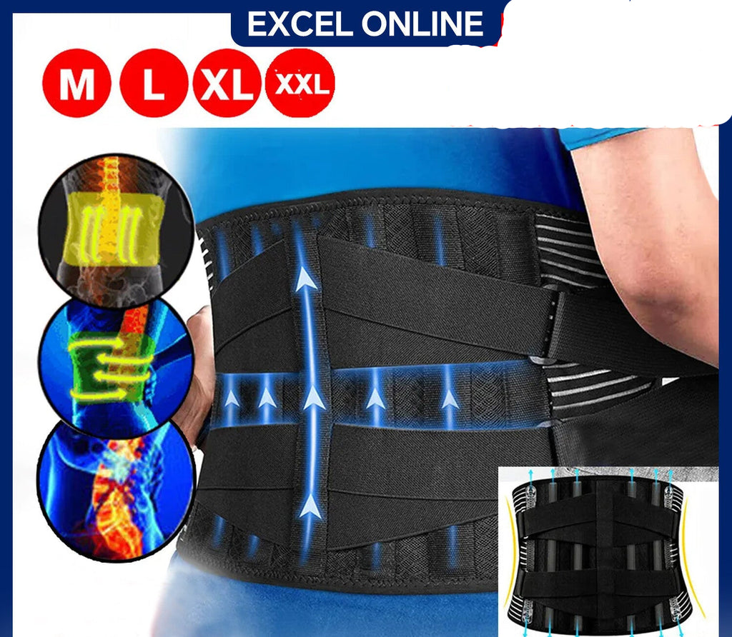 Lumbar Lower Back Support Brace Pain Relief Posture Orthosis Waist Belt Therapy
