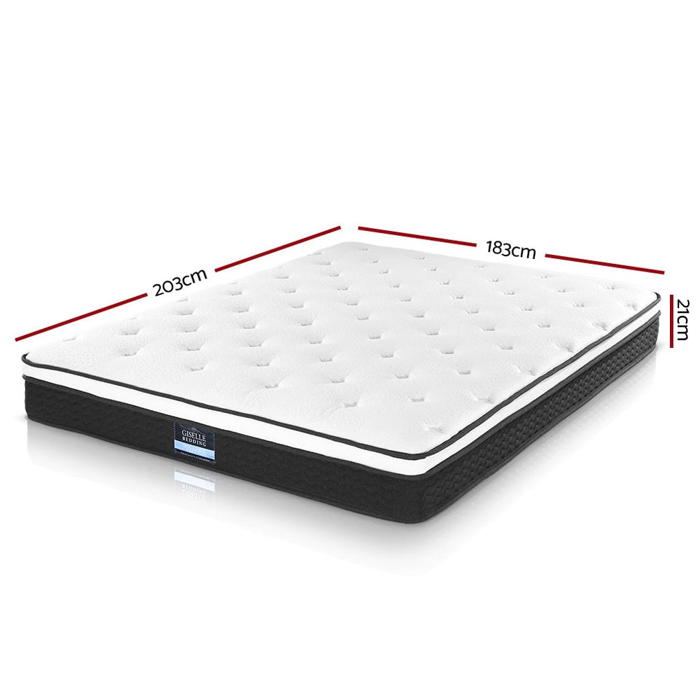 Giselle Bedding 21cm Mattress Euro Top King
