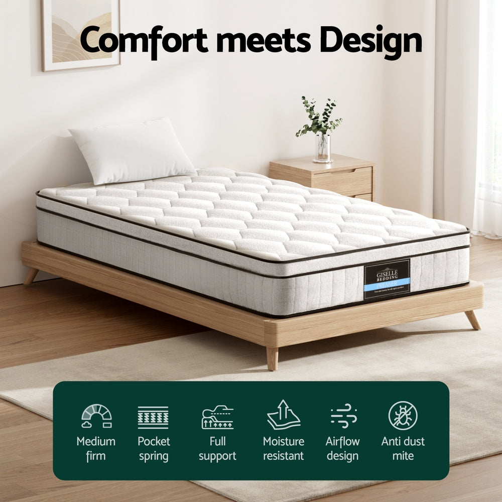 22cm Giselle Mattress Single Size