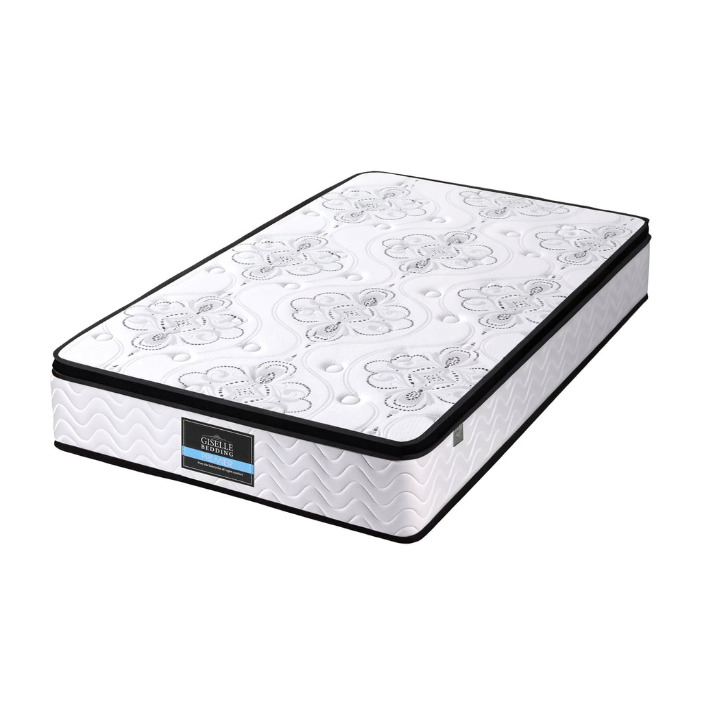 Giselle Bedding 30cm Mattress Pocket Spring Medium Firm Foam Euro Top King Single