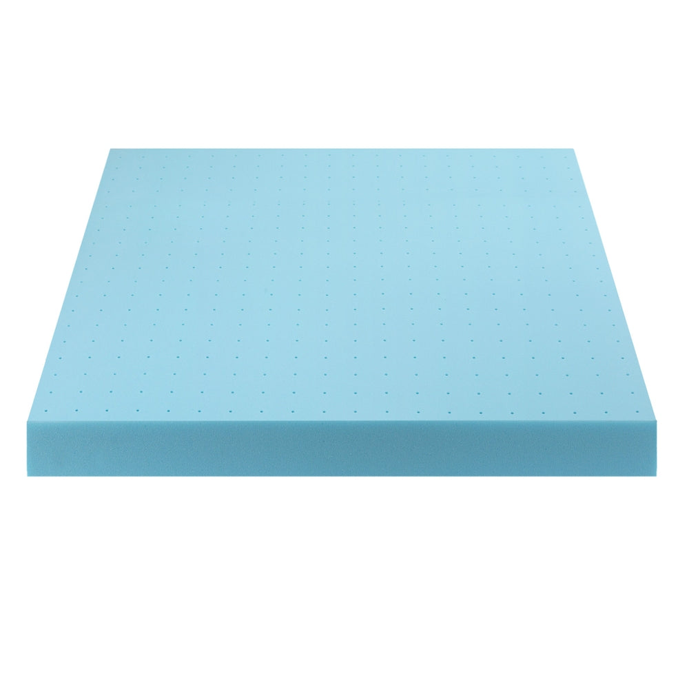 Giselle 12cm Memory Foam Mattress Topper Ventilated Cool Gel Bamboo Cover Queen