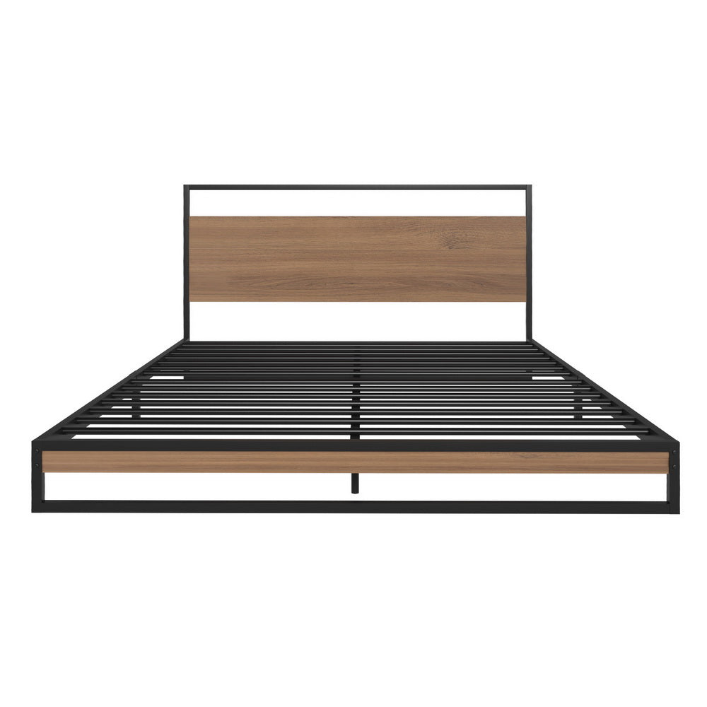 Artiss  Metal Bed Frame Double Size Beds Platform with Mattress