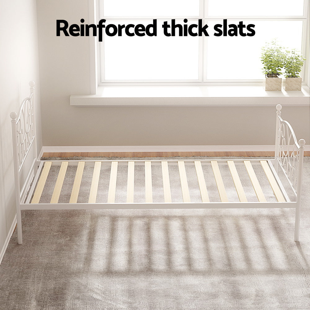 Artiss Bed Frame Single Size Metal Bed Frame GROA