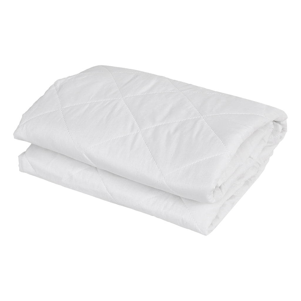 Giselle Waterproof Mattress Protector 100% Cotton Quilted Fitted Cover Single