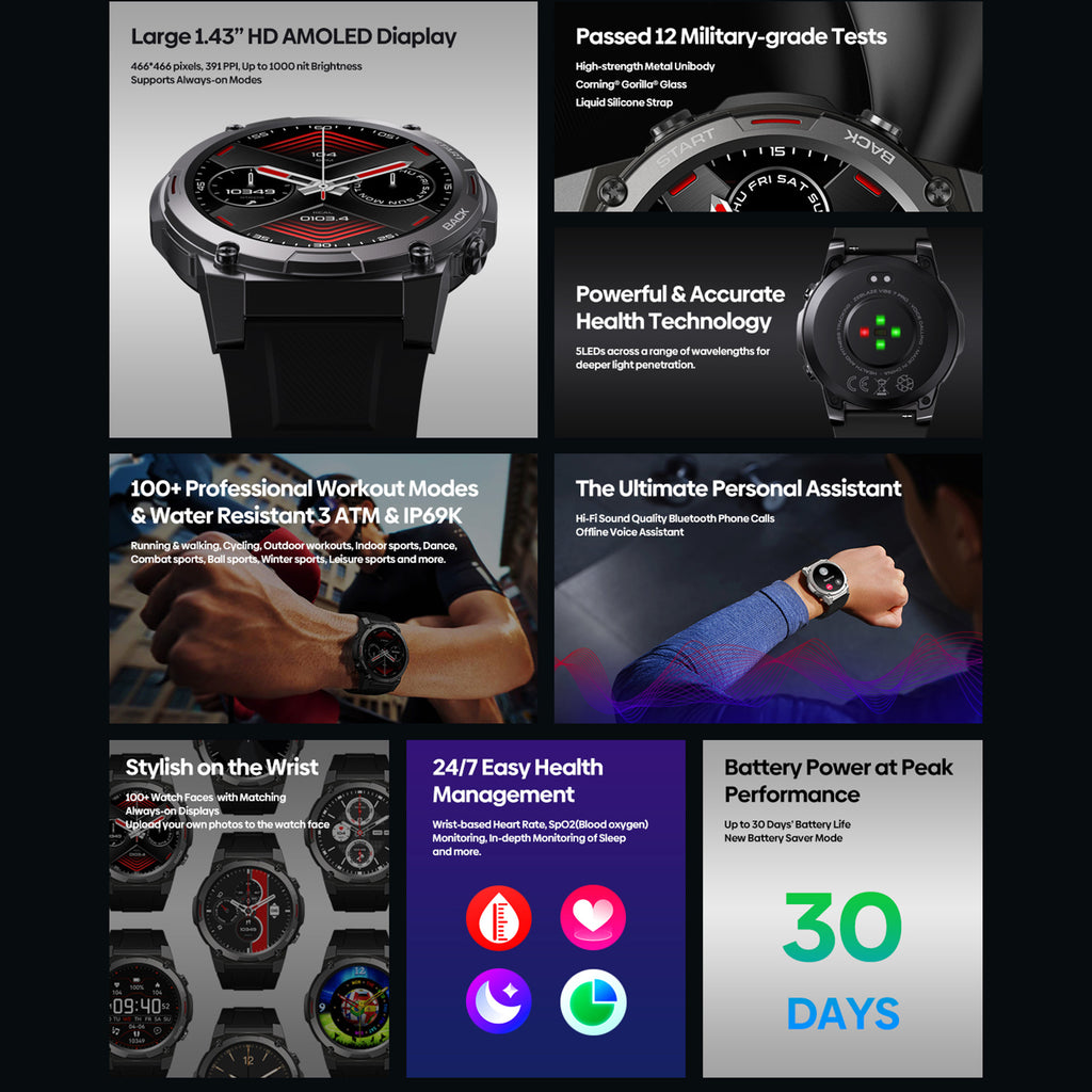 Waterproof Bluetooth Smart Watch Fitness Activity Tracker Pedometer For Men & Women With Heart Rate Blood Pressure sleep & blood oxygen Monitor  For All Smart Phones Cheap Smartwatch For Apple iPhone Samsung Android iOS