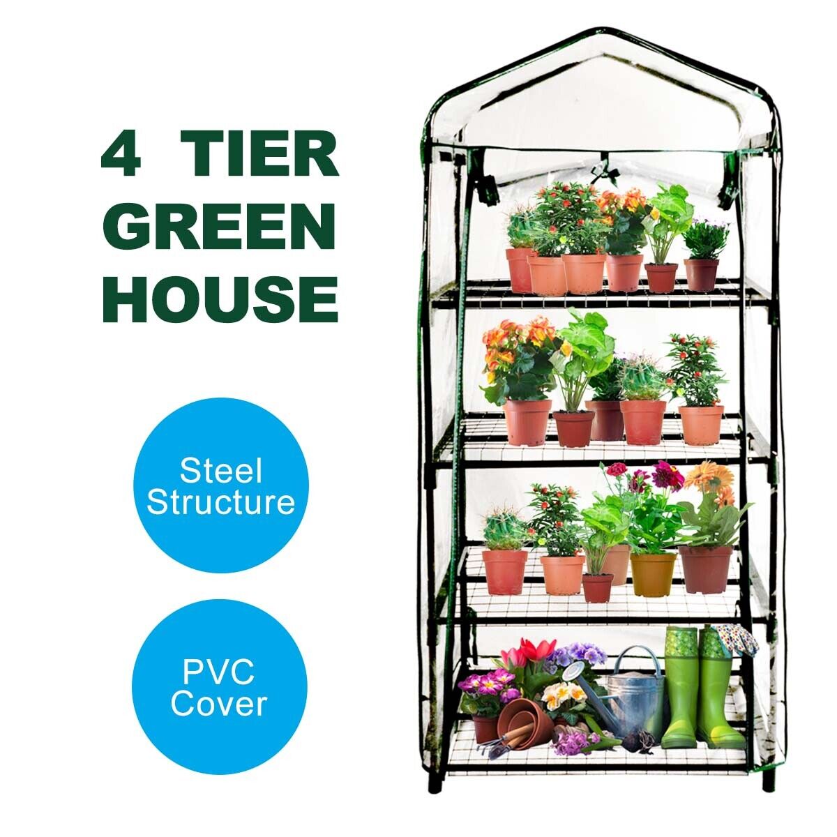NEW Ecopro Walk-In Tunnel Greenhouse PE Cover Plant Garden Shade