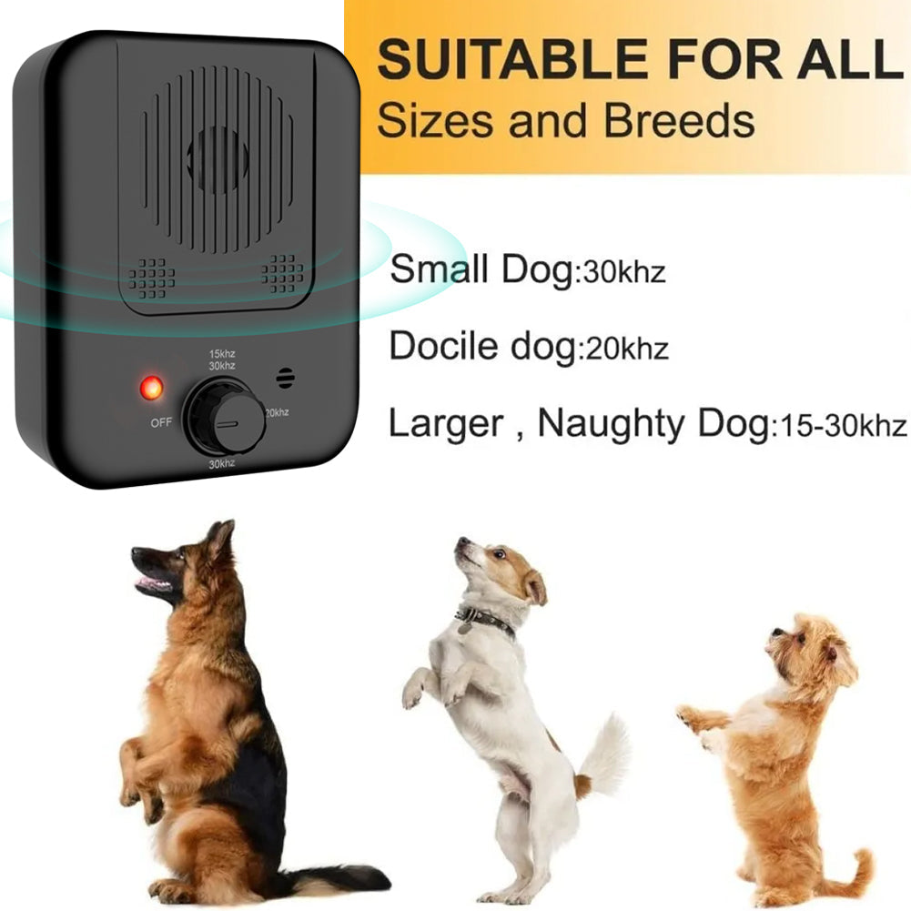 USB Rechargeable Dog Bark Stopper Ultrasonic Anti-Barking Device With 3 Levels Sonic Bark Deterrents 15-30ft Working Distance - Smart Pet Training & Repellent Bark Control Tool