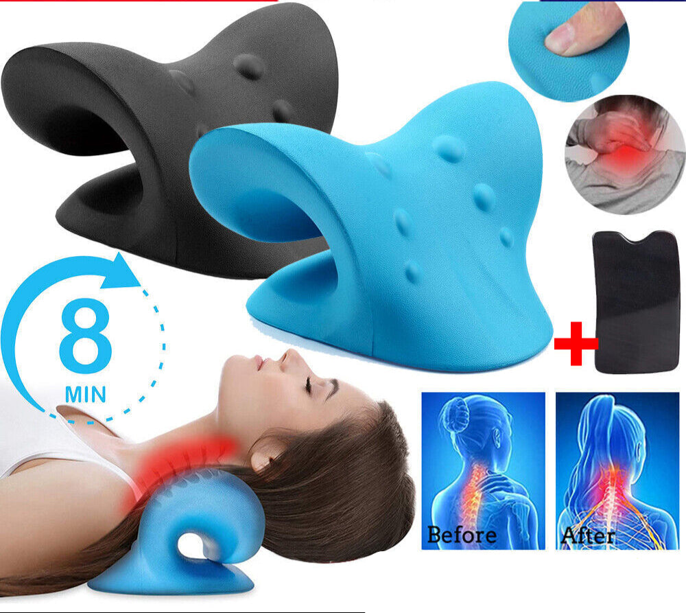 Neck Traction Pillow Original Cloud Shape Neck Stretcher Cervical Pain Relief AU