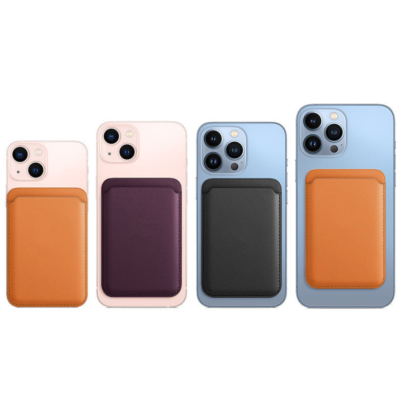 Magsafe Magnetic Leather Card Wallet Holder Case Compatible With All iPhone X, XR, XS, XS Max, 11, 11 Pro, 11 Pro Max, 12, 12 mini, 12 Pro, 12 Pro Max, 13, 13 mini, 13 Pro, 13 Pro Max, 14, 14 Plus, 14 Pro, 14 Pro Max, 15, 15 Plus, 15 Pro, 15 Pro Max