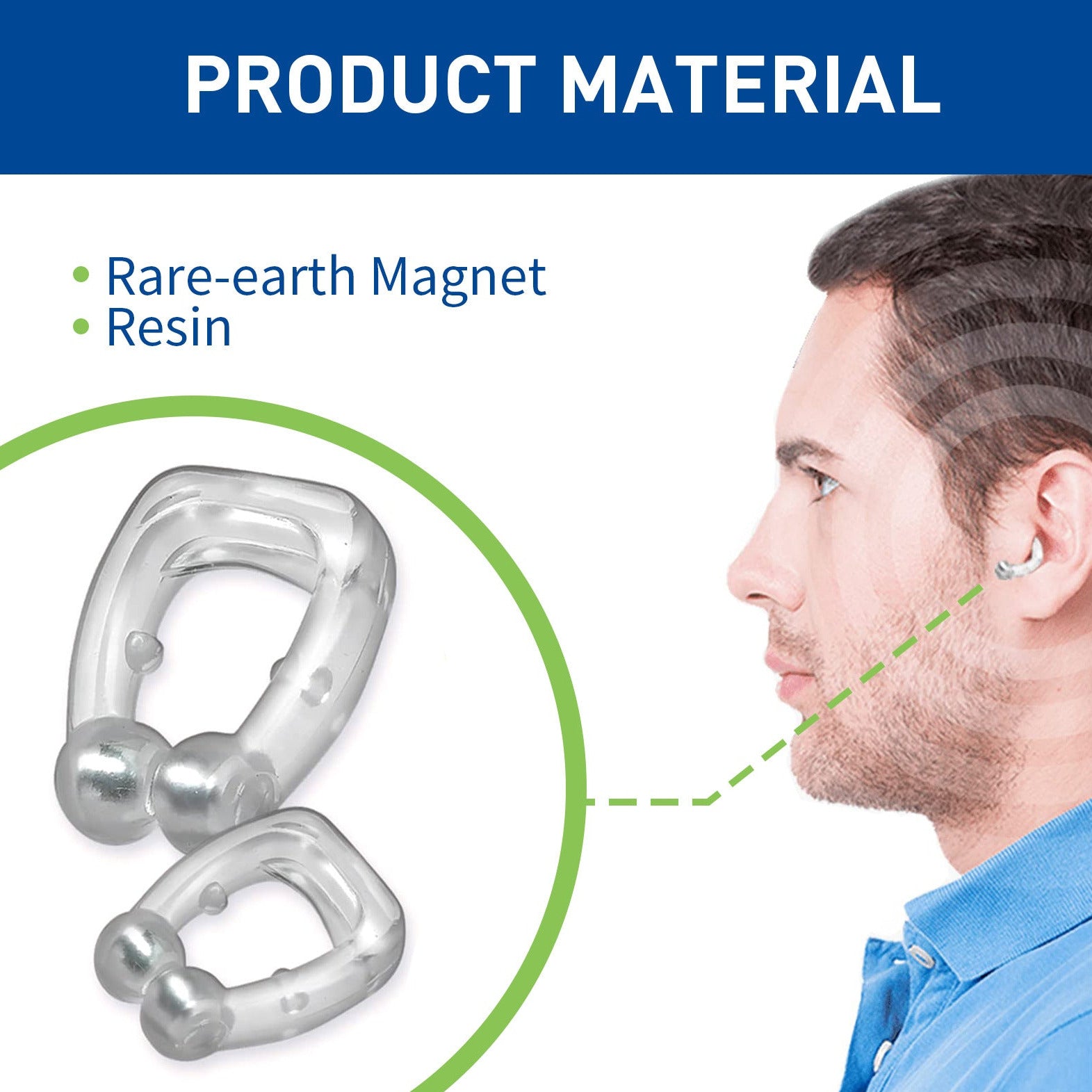 Portable Tinnitus Relief Ear Clip Cleans Earwax Ear Pressure Relief, Hearing, Tinnitus, Earache And Ear Discomfort Ear Care Clip