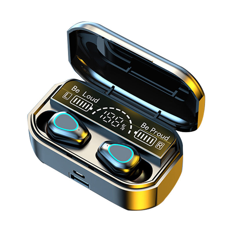 SonicStride-G28 Cross-border LED Display Bluetooth True Wireless Earbuds Earphones With Power bank 9D & Surround Sound