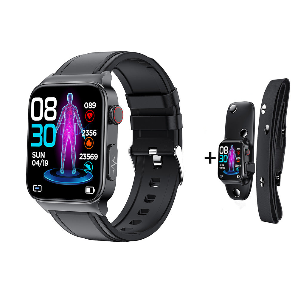 High-End Glucose and ECG Monitoring Smart Watch For Apple iPhone Samsung Android iOS