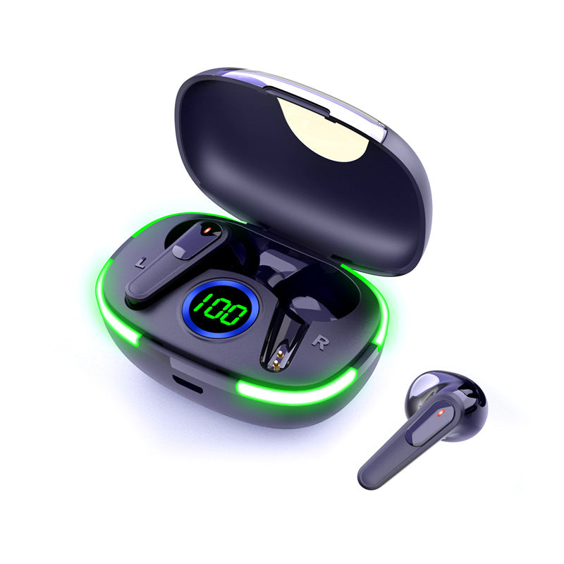 SonicStride-X1 LED Display Bluetooth Wireless Gaming Earphones Earbuds With Charging Case 9D & Surround Sound Stereo