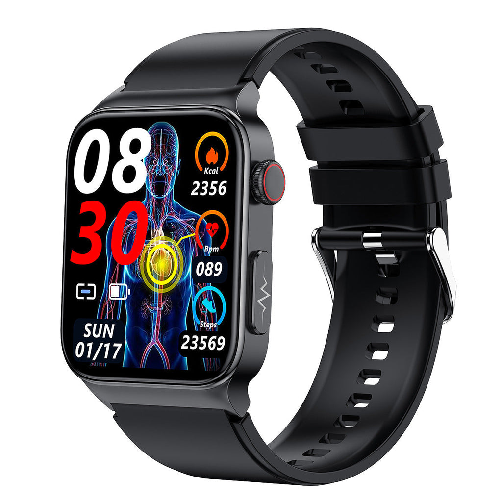 High-End Glucose and ECG Monitoring Smart Watch For Apple iPhone Samsung Android iOS