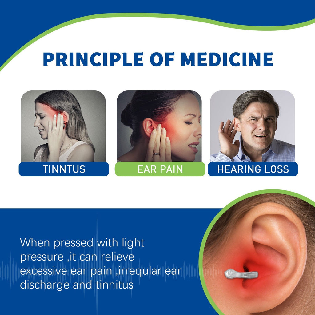 Portable Tinnitus Relief Ear Clip Cleans Earwax Ear Pressure Relief, Hearing, Tinnitus, Earache And Ear Discomfort Ear Care Clip