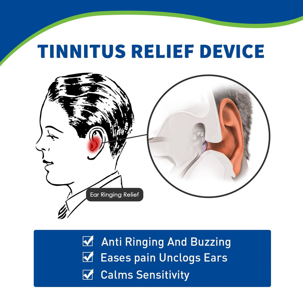 Portable Tinnitus Relief Ear Clip Cleans Earwax Ear Pressure Relief, Hearing, Tinnitus, Earache And Ear Discomfort Ear Care Clip