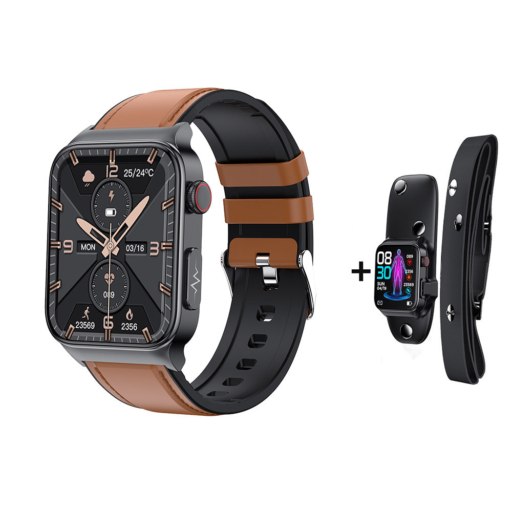 High-End Glucose and ECG Monitoring Smart Watch For Apple iPhone Samsung Android iOS