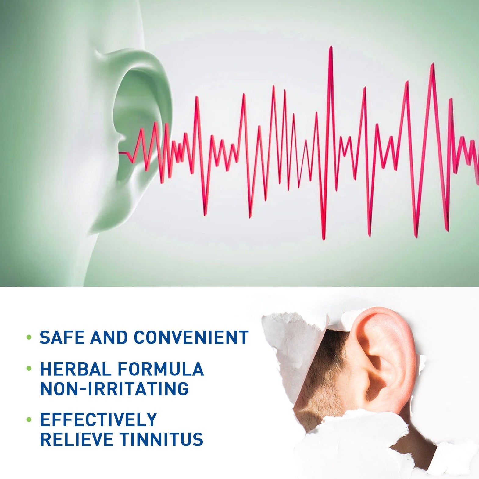 Portable Tinnitus Relief Ear Clip Cleans Earwax Ear Pressure Relief, Hearing, Tinnitus, Earache And Ear Discomfort Ear Care Clip