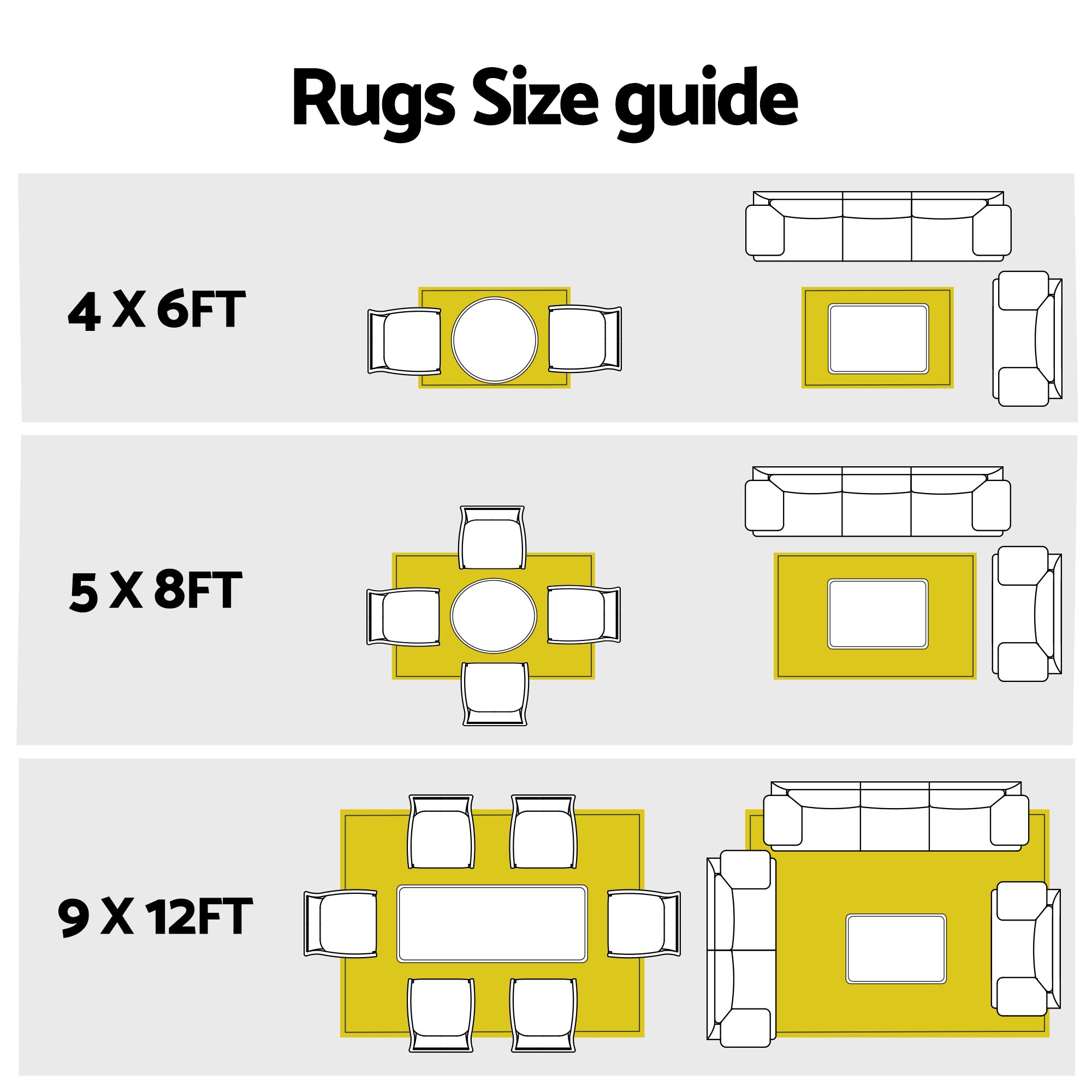 Gardeon Outdoor Rugs 274x366cm Large Carpet Reversible Area Mat PP Dual-Sided Patio Rug