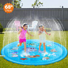Outdoor 170Cm Kids Splash Sprinkler Water Play Pad Mat Inflatable Spray Pool Toy