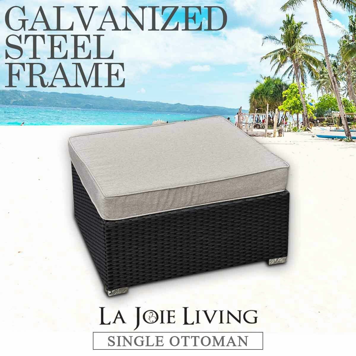 Outdoor Furniture 1PC Corner Sofa Modular Wicker Rattan Garden Lounge Setting