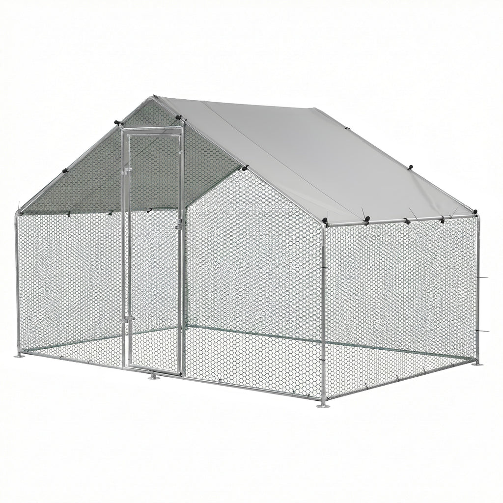i.Pet Chicken Coop Rabbit Hutch Outdoor Run Walk in Hen Cage Ferret House 3x2x2m