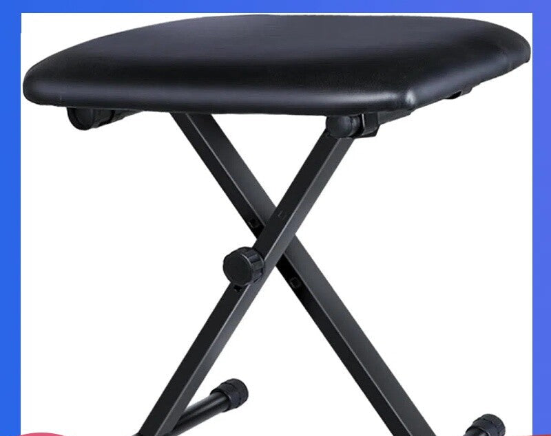 Portable Adjustable 3 Way Keyboard Piano Stool Folding Seat Bench Chair